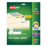 Avery® Permanent Trueblock File Folder Labels With Sure Feed Technology, 0.66 X 3.44, White, 30-sheet, 60 Sheets-box freeshipping - TVN Wholesale 