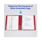 Avery® Heavy-duty View Binder With Durahinge And One Touch Ezd Rings, 3 Rings, 1" Capacity, 11 X 8.5, Red freeshipping - TVN Wholesale 