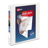 Avery® Heavy-duty View Binder With Durahinge And One Touch Ezd Rings, 3 Rings, 1" Capacity, 11 X 8.5, White freeshipping - TVN Wholesale 