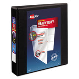 Avery® Heavy-duty View Binder With Durahinge And One Touch Ezd Rings, 3 Rings, 1.5" Capacity, 11 X 8.5, Black freeshipping - TVN Wholesale 