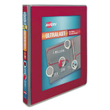 Avery® Ultralast Heavy-duty View Binder With One Touch Slant Rings, 3 Rings, 1" Capacity, 11 X 8.5, Red freeshipping - TVN Wholesale 