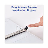 Avery® Heavy-duty View Binder With Durahinge And One Touch Slant Rings, 3 Rings, 0.5" Capacity, 11 X 8.5, White freeshipping - TVN Wholesale 