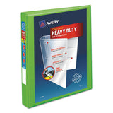 Avery® Heavy-duty View Binder With Durahinge And One Touch Ezd Rings, 3 Rings, 1" Capacity, 11 X 8.5, Chartreuse freeshipping - TVN Wholesale 