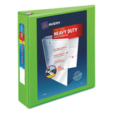 Avery® Heavy-duty View Binder With Durahinge And One Touch Ezd Rings, 3 Rings, 2" Capacity, 11 X 8.5, Chartreuse freeshipping - TVN Wholesale 