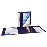 Avery® Heavy-duty View Binder With Durahinge And Locking One Touch Ezd Rings, 3 Rings, 4" Capacity, 11 X 8.5, Navy Blue freeshipping - TVN Wholesale 