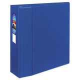 Avery® Heavy-duty Non-view Binder With Durahinge And Locking One Touch Ezd Rings, 3 Rings, 4" Capacity, 11 X 8.5, Blue freeshipping - TVN Wholesale 