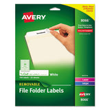 Avery® Removable File Folder Labels With Sure Feed Technology, 0.66 X 3.44, White, 30-sheet, 25 Sheets-pack freeshipping - TVN Wholesale 