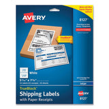 Avery® Shipping Labels With Trueblock Technology, Inkjet Printers, 5.06 X 7.62, White, 25 Sheets-pack freeshipping - TVN Wholesale 