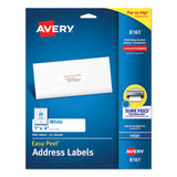 Avery® Easy Peel White Address Labels W- Sure Feed Technology, Inkjet Printers, 1 X 4, White, 20-sheet, 25 Sheets-pack freeshipping - TVN Wholesale 