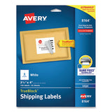 Avery® Shipping Labels W- Trueblock Technology, Inkjet Printers, 3.33 X 4, White, 6-sheet, 25 Sheets-pack freeshipping - TVN Wholesale 