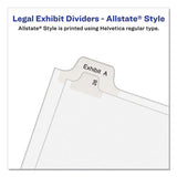 Avery® Preprinted Legal Exhibit Side Tab Index Dividers, Allstate Style, 26-tab, Exhibit A To Exhibit Z, 11 X 8.5, White, 1 Set freeshipping - TVN Wholesale 