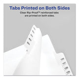 Avery® Preprinted Legal Exhibit Side Tab Index Dividers, Allstate Style, 26-tab, Exhibit A To Exhibit Z, 11 X 8.5, White, 1 Set freeshipping - TVN Wholesale 