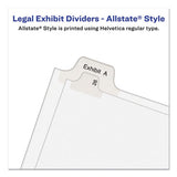 Avery® Preprinted Legal Exhibit Side Tab Index Dividers, Allstate Style, 26-tab, A, 11 X 8.5, White, 25-pack freeshipping - TVN Wholesale 
