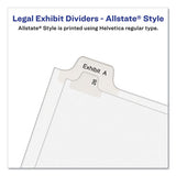 Avery® Preprinted Legal Exhibit Side Tab Index Dividers, Allstate Style, 26-tab, E, 11 X 8.5, White, 25-pack freeshipping - TVN Wholesale 