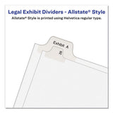 Avery® Preprinted Legal Exhibit Side Tab Index Dividers, Allstate Style, 26-tab, L, 11 X 8.5, White, 25-pack freeshipping - TVN Wholesale 