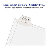 Avery® Preprinted Legal Exhibit Side Tab Index Dividers, Allstate Style, 26-tab, S, 11 X 8.5, White, 25-pack freeshipping - TVN Wholesale 