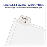 Avery® Preprinted Legal Exhibit Side Tab Index Dividers, Allstate Style, 10-tab, 4, 11 X 8.5, White, 25-pack freeshipping - TVN Wholesale 