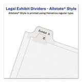 Avery® Preprinted Legal Exhibit Side Tab Index Dividers, Allstate Style, 10-tab, 6, 11 X 8.5, White, 25-pack freeshipping - TVN Wholesale 