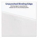 Avery® Preprinted Legal Exhibit Side Tab Index Dividers, Allstate Style, 10-tab, 18, 11 X 8.5, White, 25-pack freeshipping - TVN Wholesale 