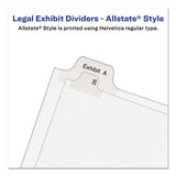 Avery® Preprinted Legal Exhibit Side Tab Index Dividers, Allstate Style, 10-tab, 19, 11 X 8.5, White, 25-pack freeshipping - TVN Wholesale 