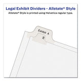 Avery® Preprinted Legal Exhibit Side Tab Index Dividers, Allstate Style, 10-tab, 21, 11 X 8.5, White, 25-pack freeshipping - TVN Wholesale 