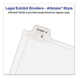 Avery® Preprinted Legal Exhibit Side Tab Index Dividers, Allstate Style, 10-tab, 22, 11 X 8.5, White, 25-pack freeshipping - TVN Wholesale 