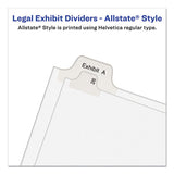 Avery® Preprinted Legal Exhibit Side Tab Index Dividers, Allstate Style, 10-tab, 26, 11 X 8.5, White, 25-pack freeshipping - TVN Wholesale 