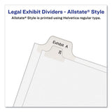 Avery® Preprinted Legal Exhibit Side Tab Index Dividers, Allstate Style, 10-tab, 28, 11 X 8.5, White, 25-pack freeshipping - TVN Wholesale 