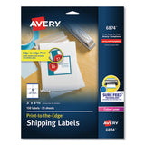 Avery® Vibrant Inkjet Color-print Labels W- Sure Feed, 1 X 2 5-8, Matte White, 600-pk freeshipping - TVN Wholesale 