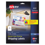 Avery® Full-sheet Vibrant Inkjet Color-print Labels, 8.5 X 11, Matte White, 20-pack freeshipping - TVN Wholesale 