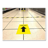 Avery® Social Distancing Floor Decals, 8.5 X 11, This Way, Yellow Face, Black Graphics, 5-pack freeshipping - TVN Wholesale 