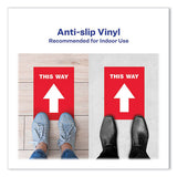 Avery® Social Distancing Floor Decals, 8.5 X 11, This Way, Red Face, White Graphics, 5-pack freeshipping - TVN Wholesale 