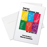 Avery® Half-fold Greeting Cards With Matching Envelopes, Inkjet, 85 Lb, 5.5 X 8.5, Matte White, 1 Card-sheet, 30 Sheets-box freeshipping - TVN Wholesale 