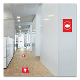 Avery® Preprinted Surface Safe Wall Decals, 7 X 10, Mask Required Beyond This Point, Red Face, White Graphics, 5-pack freeshipping - TVN Wholesale 