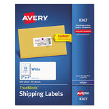 Avery® Shipping Labels W- Trueblock Technology, Inkjet Printers, 2 X 4, White, 10-sheet, 50 Sheets-box freeshipping - TVN Wholesale 