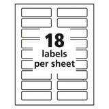 Avery® Removable File Folder Labels With Sure Feed Technology, 0.94 X 3.44, White, 18-sheet, 25 Sheets-pack freeshipping - TVN Wholesale 