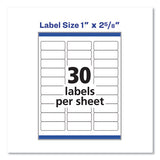 Avery® Easy Peel White Address Labels W- Sure Feed Technology, Inkjet Printers, 1 X 2.63, White, 30-sheet, 100 Sheets-box freeshipping - TVN Wholesale 