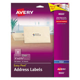 Avery® Matte Clear Easy Peel Mailing Labels W- Sure Feed Technology, Inkjet Printers, 1 X 2.63, Clear, 30-sheet, 25 Sheets-pack freeshipping - TVN Wholesale 