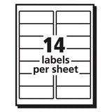 Avery® Matte Clear Easy Peel Mailing Labels W- Sure Feed Technology, Inkjet Printers, 1.33 X 4, Clear, 14-sheet, 25 Sheets-pack freeshipping - TVN Wholesale 