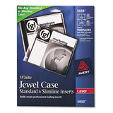 Avery® Inkjet Cd-dvd Jewel Case Inserts, Matte White, 20-pack freeshipping - TVN Wholesale 