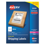 Avery® White Shipping Labels-bulk Packs, Inkjet-laser Printers, 5.5 X 8.5, White, 2-sheet, 250 Sheets-box freeshipping - TVN Wholesale 