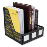 Advantus Literature File, Three Slots, Black freeshipping - TVN Wholesale 