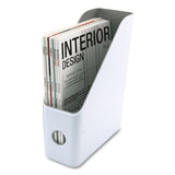 Advantus Fusion Magazine File, 4.25 X 9.5 X 12, White-gray freeshipping - TVN Wholesale 