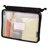 Advantus Expanding Zipper Pouch, 13 X 9 1-4, Clear-black freeshipping - TVN Wholesale 