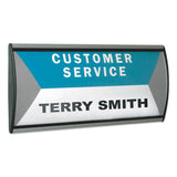 People Pointer™ People Pointer Wall-door Sign, Aluminum Base, 8.75 X 4, Black-silver freeshipping - TVN Wholesale 