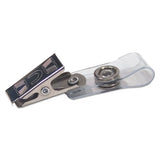 Advantus Badge Straps With Clips, 0.38" X 2.75", Clear, 100-box freeshipping - TVN Wholesale 
