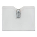 Advantus Security Id Badge Holder With Clip, Horizontal, 3.5 X 3, Clear, 50-box freeshipping - TVN Wholesale 