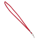 Advantus Deluxe Lanyards, J-hook Style, 36" Long, Red, 24-box freeshipping - TVN Wholesale 