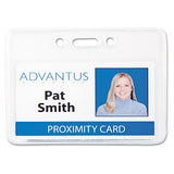 Advantus Proximity Id Badge Holder, Horizontal, 3.75 X 3, Frosted Transparent, 50-pack freeshipping - TVN Wholesale 
