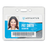 Advantus Proximity Id Badge Holder, Horizontal, 3.75 X 3, Frosted Transparent, 50-pack freeshipping - TVN Wholesale 